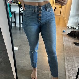 J. Crew Blue High Rise Jeans, Vintage straight
